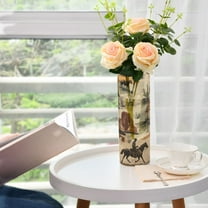 Horses in Wild West Flower Vase Decorative Vases for Flowers Home Decor for Centerpieces Entryway Shelf Living Room