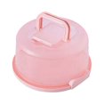 thumbnail image 1 of HAOAN Cake Box Round Cake Stand with Lid and Foldable Handle 10 Inch Portable Cake Container Cake Ornaments  Suitable for Storage Birthday Cakes Cupcakes Nuts Fruits, 1 of 8