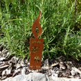 thumbnail image 5 of Flower Pot Candles - Metal Garden Ornament - 20cm - Natural Rust, 5 of 5