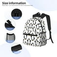 thumbnail image 3 of Pofeuu Lovely Penguin Print Laptop Backpack Travel Canvas Backpack for School Lightweight and Comfortable Backpack College Backpack Schoolbag, 3 of 6
