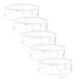 thumbnail image 1 of Paquete de 5 contenedores para coronas navideñas de 24", bolsa de almacenamiento (transparente), 1 of 5