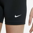 thumbnail image 6 of Nike Pro Big Kids' (Girls') Shorts Color: Black/White Size: S, 6 of 6