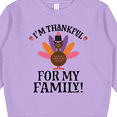 thumbnail image 3 of Inktastic Thanksgiving Girl Turkey Thankful for Family Toddler Sweatshirt, 3 of 4