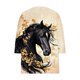 thumbnail image 5 of TaTaai Womens Spring Summer V Neck 3/4 Sleeve Printed Tops Loose Casual Pullover Blouses Soft Lightweight Daily Streetwear Outfits Gift, 5 of 5