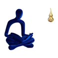 thumbnail image 1 of Figura de pensador abstracto,Estatua de pensador abstracto,decoración para el hogar,Figura humana decorativa para oficina,coleccionable,Escultura de tortuga marina,Estatua de calabaza de, 1 of 8