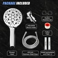 thumbnail image 5 of Shower Heads with Handheld , High Pressure Shower Head with 1 Replaceable Filters-The Perfect Detachable Heads for Bathroom Upgrade, 5 of 7