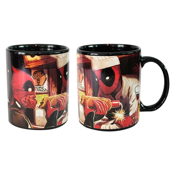 Deadpool Black Heat Reveal Mug