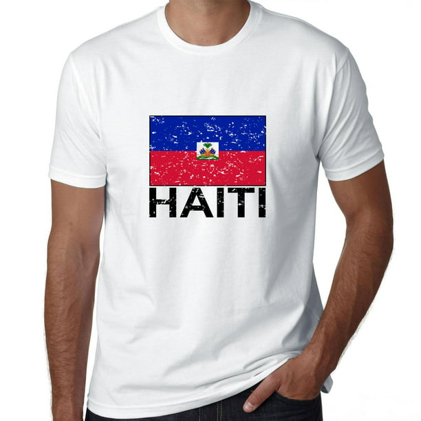 Hollywood Thread - Haiti Flag - Special Vintage Edition Men's T-Shirt ...