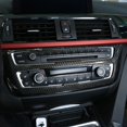 thumbnail image 2 of Carbon Fiber Center AC & Audio Panel Frame Trim Cover for BMW 3 Series F30 F31 2012-2018, 2 of 7