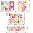 thumbnail image 4 of Colorful Inspirational Wall Decal Motivational Phrases Sticker Inspirational Lettering Quote Sticker Be Thankful, Be Brave, Be Creative Decals for Cla, 4 of 5