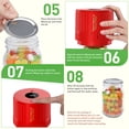 thumbnail image 7 of AARTVARK TEES Electric Mason Jar Vacuum Sealer, Vacuum Sealer Kit for Wide-Mouth & Regular-Mouth Mason Jars, Food Storage and Fermentation, Red, 7 of 7