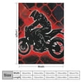 thumbnail image 4 of Orinice Motorcycle Warm Lightweight Blanket Soft Fleece Blankets All Seasons Excellent Hand Feel Plush Blankets 60x80in, 4 of 6