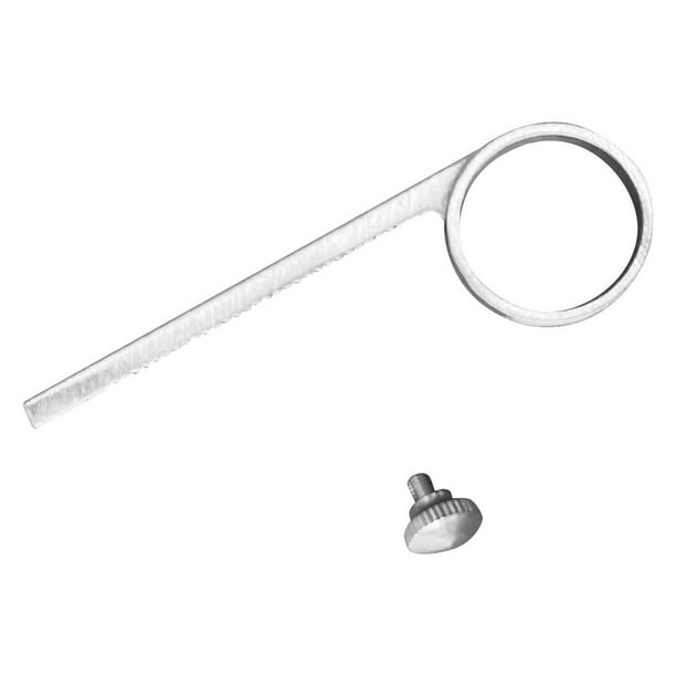 Anillo de deslizante de trompeta Bb Aleación de zinc Útil portátil con de reparación de tornillo fijo Válvula de trompeta profesional Anillo