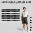 thumbnail image 2 of Elvqul Men's Casual Drawstring Shorts Polyester Blend Knee-Length Solid Color — Elastic Waistband Relaxed Fit Lightweight Breathable Summer Beach Gym Vacation Shorts, 2 of 8