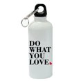 thumbnail image 1 of Do What You Love White Aluminum Sports 20 oz Water Bottle, 1 of 1