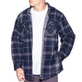 thumbnail image 1 of Flannel Shirt Jackets for Men Big And Tall Heavy Quilted Thermal Lined Button Down Jacket Up-to Size 5XL, 1 of 4