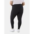thumbnail image 4 of No Boundaries Faux Sueded Ankle Leggings, 27.5”Inseam, 1 or 2-Pack, Women's & Women's Plus Sizes XXS-4X, 4 of 10