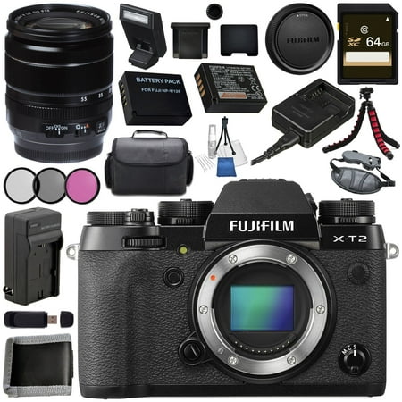 Fujifilm X-T2 Mirrorless Digital Camera (Body Only) + Fujifilm XF 18-55mm f/2.8-4 R LM OIS Zoom Lens 16276479