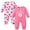 Pink Floral, variant on KIMI BEAR Newborn Baby Girl Romper Clothing 2 Packs Shower Gift Long Sleeves Floral Strawberry Bodysuit One-piece Jumpsuit 2pcs Clothes Pink NB