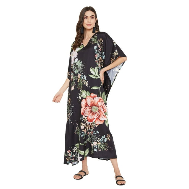 Caftans Longs pour Femmes Grande Taille Robe Caftan Robe de Soirée Fête Été Plage Robe d'Été Manches Kimono Longues Robes Décontractées en Ligne