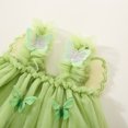 thumbnail image 6 of Baby Girls' Dresses New Toddler Kids Kids Girls Cute Summer Mesh Solid Color Print Bow Suspenders Dress Skirt Girls' Special Occasion Dresses Toddler Girls Dresses Green New, 6 of 8
