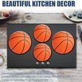 thumbnail image 6 of Electric Stove Burner Covers,4 Pcs Round Gas Burner Cover,8 and 10 Inch,orange basketball with black lines, 6 of 7