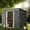 Gray, variant on Outdoor Storage Sheds , Asofer 8'x6'ft Metal Garden Shed  with Transparent Panel Window for Garden, Dark Gray