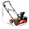 thumbnail image 5 of Dranite Electric Snow Blower 23 inch 15A Corded, 180° Rotating Chute & Dual LED Lights, Throws Snow up to 25FT, Clears 12" Depth for Driveway Sidewalk (Walk-Behind), 5 of 6