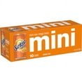 Sunkist Orange Mini Soda Pop, 7.5 Fl Oz, 10 Pack Cans