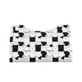 thumbnail image 4 of Lsque Doodle Cute Cat Printed Long Tissue Box Cover Holder, Facial Paper Organizer Dispenser,Triangle with Bottom Belt, PVC Leather Decorative Organizer, 4 of 9