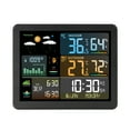thumbnail image 1 of Tignapoo Color Display Weather Station with RF Sensor, Dual Alarm, 12-Hour Forecast, Sunrise/Sunset Times, Moon Phase, Tide Info, Adaptive Backlight, Min/Max Temp & Humidity Records, Frost Alert,, 1 of 6