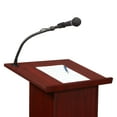thumbnail image 7 of Oklahoma Sound 46" Power Plus Lectern with Wireless Handheld Mic in Mahogany, 7 of 7
