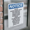 thumbnail image 4 of No Exit During School Hours This OSHA Notice Vinyl Decal Label 5 Inch x 3.5 Inch - 5 Pack, 4 of 6