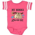 thumbnail image 3 of Inktastic My Nonna Loves Me with Sloth and Hearts Boys or Girls Baby Bodysuit, 3 of 5