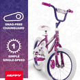 thumbnail image 6 of Huffy 16" Sea Star Kids' Bike, Fits Riders 42" - 48", Purple, Youth, Girls, 6 of 14