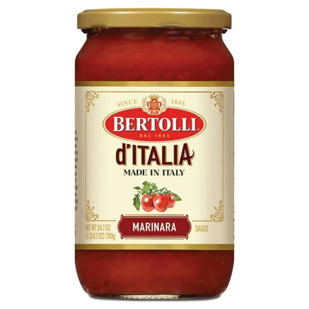 Bertolli d'Italia Marinara Sauce, Italian Spaghetti Pasta Sauce, 24.7 oz