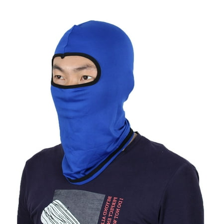 Full Face Protector - Full Face Mask Outdoor Activities Neck Protector Hat Helmet Balaclava Dark Blue