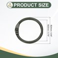 thumbnail image 2 of Uxcell 18Pcs Loose Leaf Binder Rings, 0.9 Inch Metal Open Card Rings Heavy Duty Book Rings for Key Index Card Rings Paper Rings Office, Black, 2 of 7