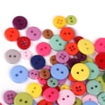thumbnail image 4 of 100 ASSORTED Colored ROUND RESIN BUTTONS 9-15mm DIY SEWING CRAFTS, 4 of 8