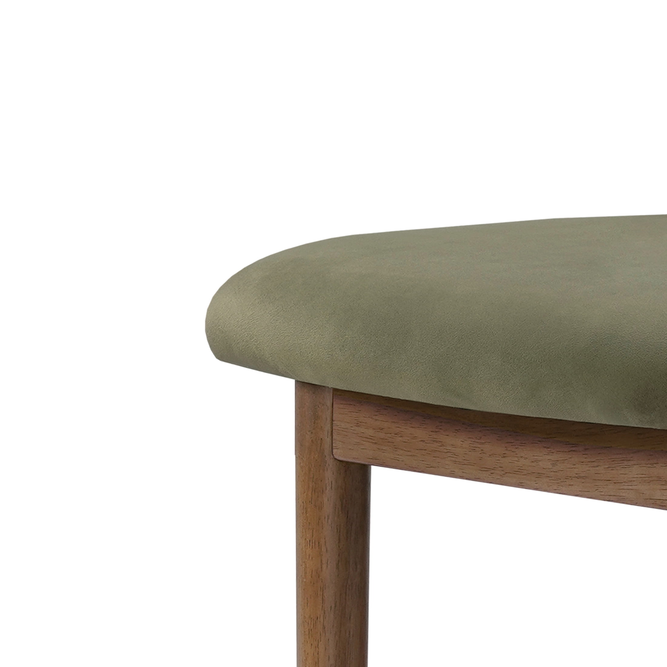 Christopher Knight Home Minimalist Upholstered Bar Stools, Solid Wood Frame, Cloud-Top Backrest, Green, Set of 2