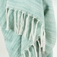thumbnail image 2 of Rizzy Home Monochromatic Recycled Polyester Woven Throw, 50"x60" , Green, 2 of 3