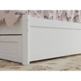 thumbnail image 5 of Clayton Twin Wood Platform Bed with Panel Footboard and Twin Trundle in White, 5 of 10