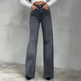 thumbnail image 1 of LSLJS Women's High Waist All Straight Leg Wide Leg Pants Jeans Womens Work Pants, 1 of 7