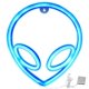 thumbnail image 2 of Letrero LED VentDepot LuminAlien01 1Pza USB o 3 Pilas AA 100lm Alien Azul, 2 of 2