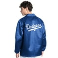 thumbnail image 2 of Men's Starter  Royal Los Angeles Dodgers Cooperstown Collection Point Man Full-Snap Coaches Jacket, 2 of 3