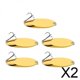 thumbnail image 1 of 2x5 Piezas Cucharas De Pesca Señuelos Spinnerbaits Anzuelos Cebos Y Señuelos De Lubina Dorado 2,5 G, 1 of 8