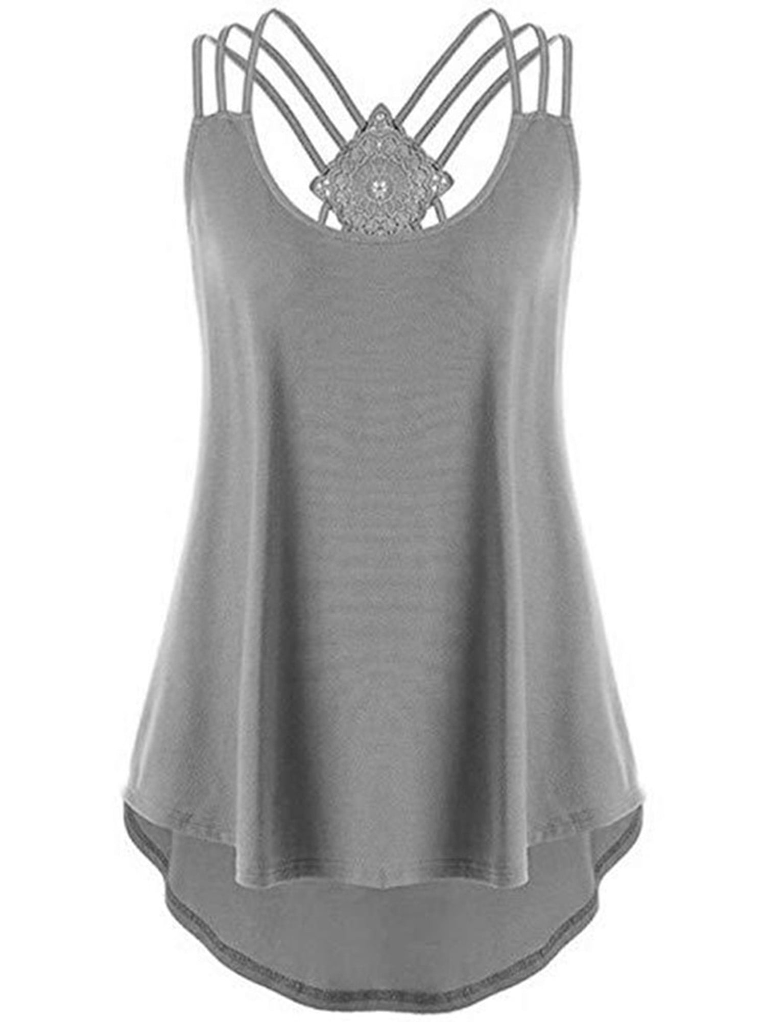 Activewear Tank Tops for Womens Sleeveless Casual Loose Tunic Shirts ...