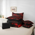 thumbnail image 6 of Homewish Vintage Camo Camouflage 7pcs Bedding Comforter Set,Rustic Farmhouse Queen Bedding Sets,Red Black Queen Sheet Sets For Boys Kids,Microfiber Bedroom Decor Reversible, 6 of 8