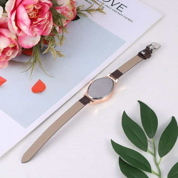 WHAMVOX Masteelf Stylish Women Watches Creative Wrist Watch Fashion Quartz Watch Quicksand Watch Birthday Gift for Female Ladies Brown