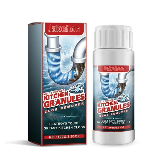 Gutter Clogging Removal Powder Dissolve Sewer Bathroom Toilet Floor Leak Clog Prevention Cleaning 100g